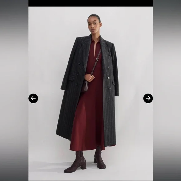 ME+EM Travel Tailoring Zip Front nursing Midi Maxi Dress Ponte Jersey career red - Picture 5 of 13